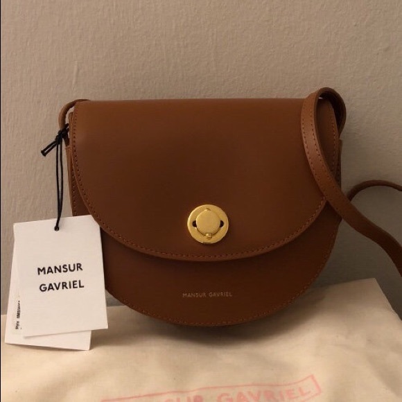 Mansur gavriel mini saddle bag Clearance